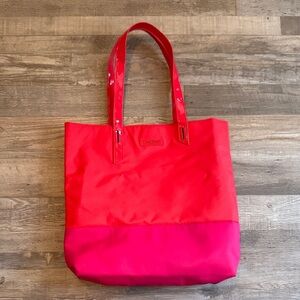 Lancôme Red and Pink Tote Bag 25in x 16in